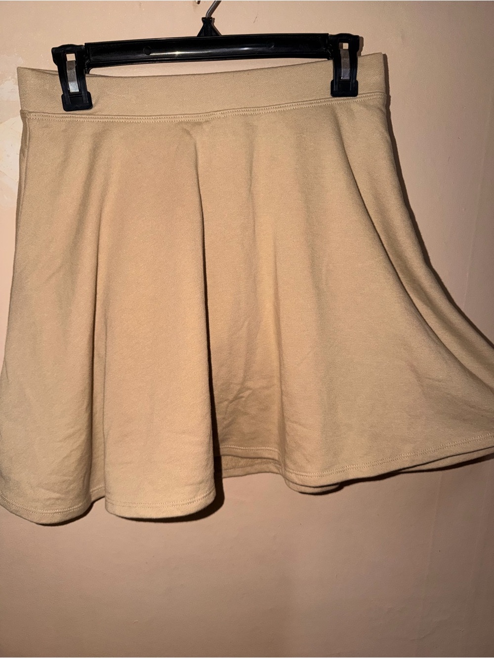 Beige A-Line Skater Skirt - kids Casual Flare